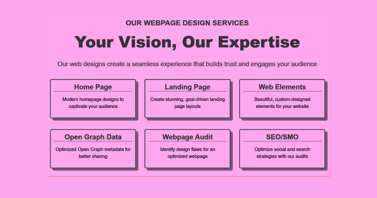 Webpage Design Services by Fishyhue Studio™